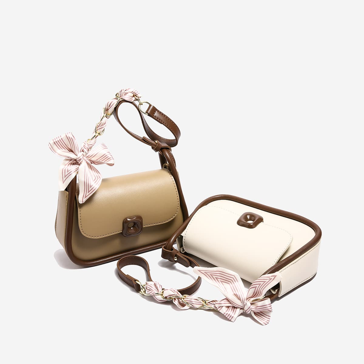 Fashionable Versatile Women's Crossbody Bag Single Shoulder Small Square Bag City Simple Style PU Material Medium Size Summer 2024 Daily Match