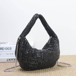 Cross-border Hot Selling Full Rhinestone Chain Bag, Handbag, Shoulder Bag, Sparkle Diamond Bag, Evening Bag, Dress Bag for Women
