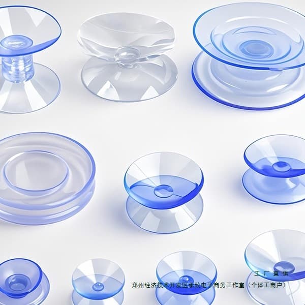 Double-sided suction cup glass fixing transparent two-sided small and large coffee table anti-slip pad, impact-resistant rubber pad, nano