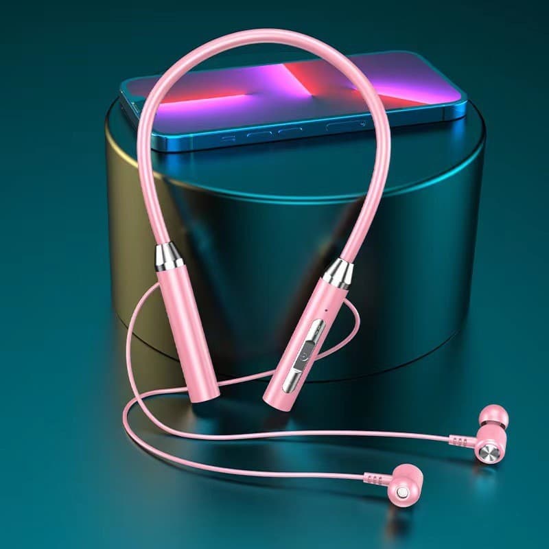 New Bluetooth In-Ear Neckband Sports Earphones, Long Battery Life, Factory Wholesale, Universal for Phones