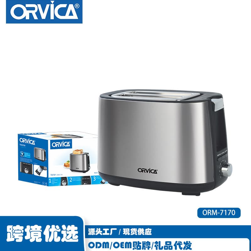 ORVICA Cross-border Toaster 2-Slice Automatic Breakfast Machine Multifunctional Toaster