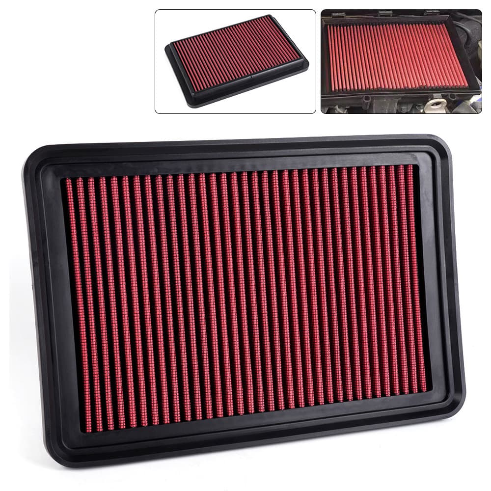Cross-border car modified flat air filter 2480 air filter 5027 large flow filter 33-2865
