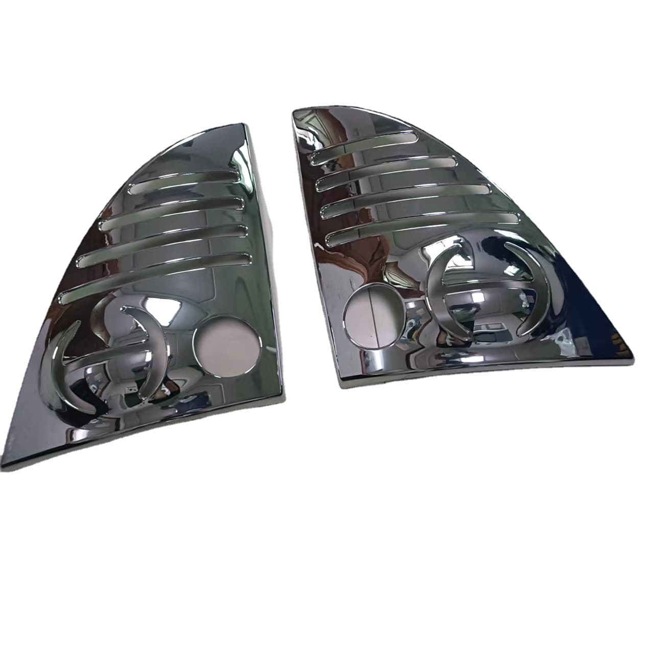 Compatible with HINO500 Corner Light Eyebrow Trim Chrome Decorative Frame Turn Signal Sticker Auto Accessories