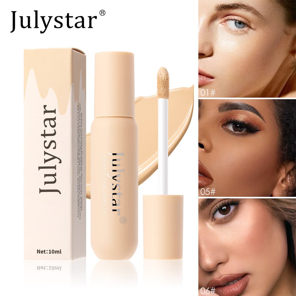 Cross-border body tattoo concealer, covers acne scars, 6 colors, long-lasting and easy to apply, small bottle-sized foundation concealer, best-selling product.
