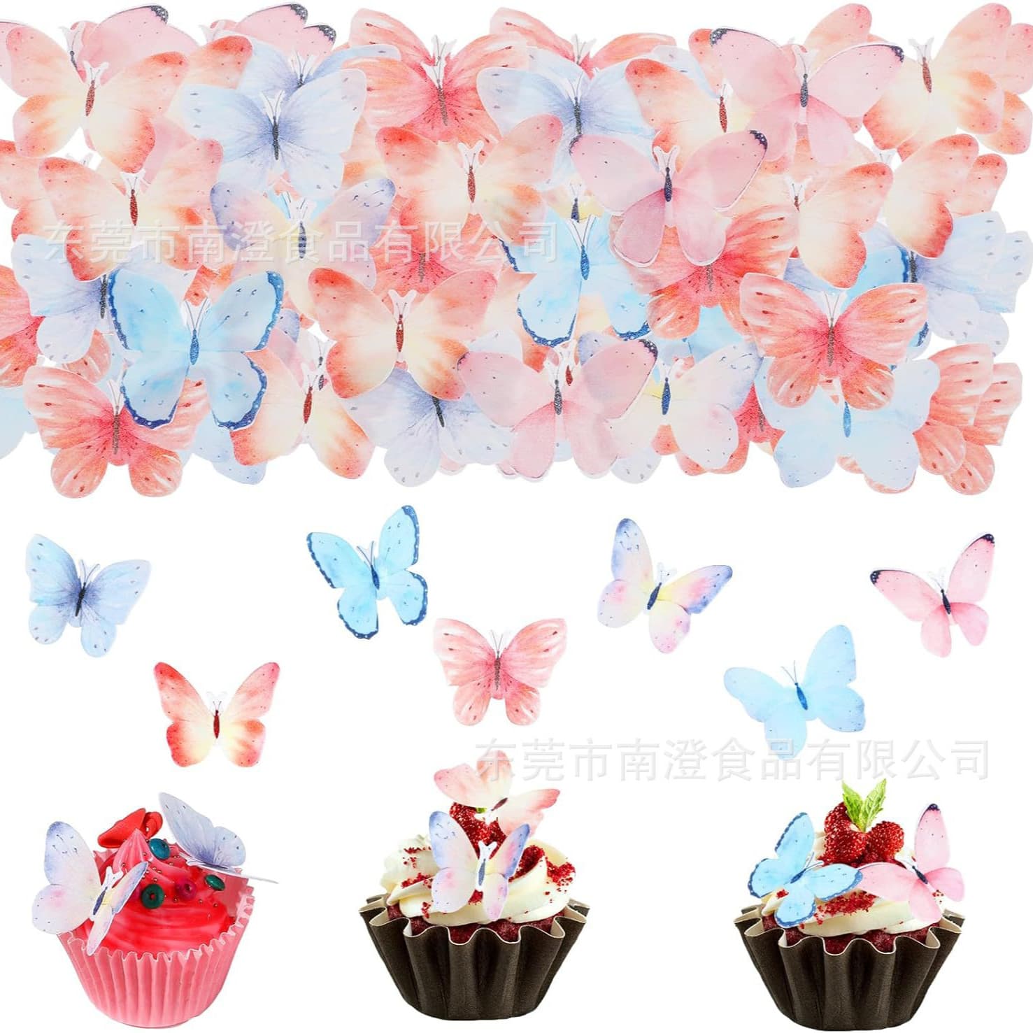56 Edible Butterfly Cake Decorations Butterfly Cupcake Wedding Birthday Anniversary Themed Party Decor