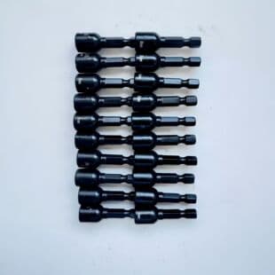 10mm Extended Strong Magnetic Socket Drill Bit Socket for Screwdriver Bit Non-Demagnetizing 10mm High Hardness Hex Socket