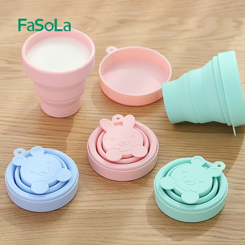 Japanese Style Foldable Water Cup, Compressible Silicone Cup for Washing and Drinking, Portable Outdoor Travel Folding Water Bag