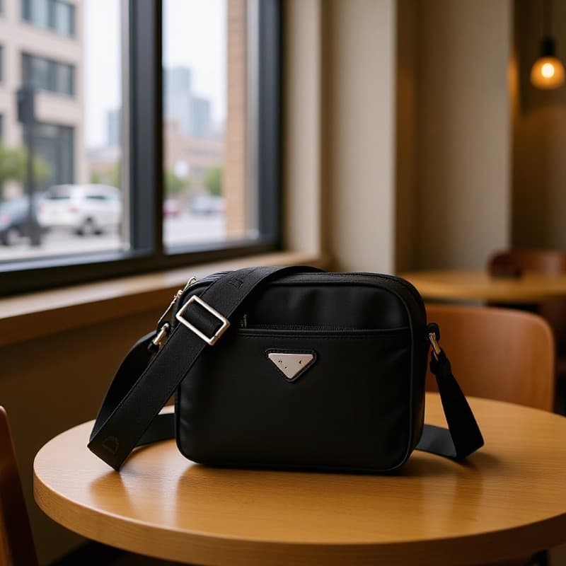 Crossbody Sling Bag Chest Bag Nylon Waterproof Parachute Phone Bag Waist Pack Men N-NYLON Crossbody Bag