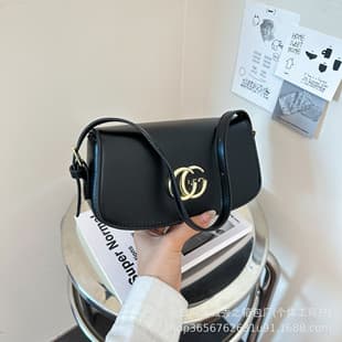 Underarm women bag cross-border saddle bag new European American fashion versatile high-end sense letter shoulder crossbody bag