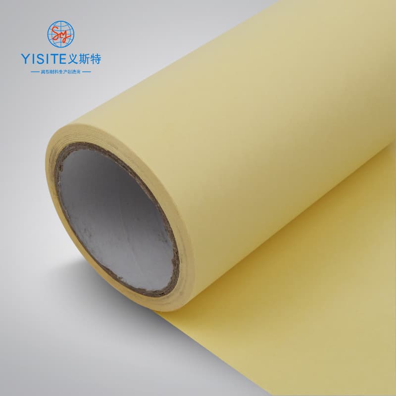 8-12g Single PE Single Silicon Yellow Release Paper, Full Wood Pulp Embossed Anti-Stick Silicone Oil Paper, Non-Adhesive Lamination Paper