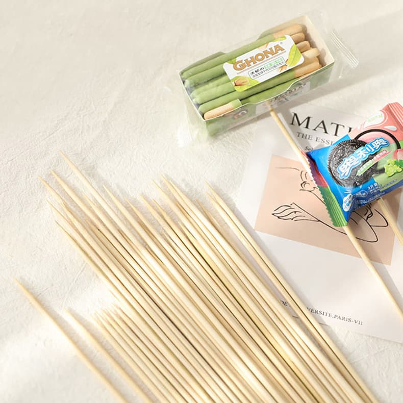 Floral Bamboo Sticks Flower Stems Creative Snack Lollipop Bouquet Packaging Cigarette Bouquet DIY Floral Fresh Flower Wrapping Materials