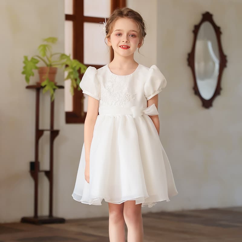 Girls dress skirt new high-end princess dress little girl flower girl piano performance dress first birthday dress