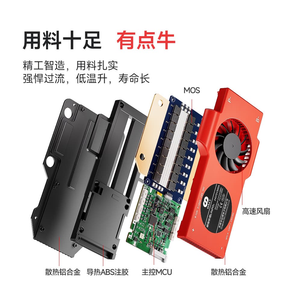 Daly Smart BMS LiFePO4 4S 12V with Bluetooth RS485 Communication 3.2V High Current Lithium Battery Protection Board