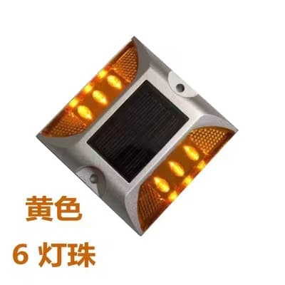 2024 Small Square Solar Road Stud Light Manufacturer, Die-Cast Aluminum Solar Road Stud Dimensions 104x104x23