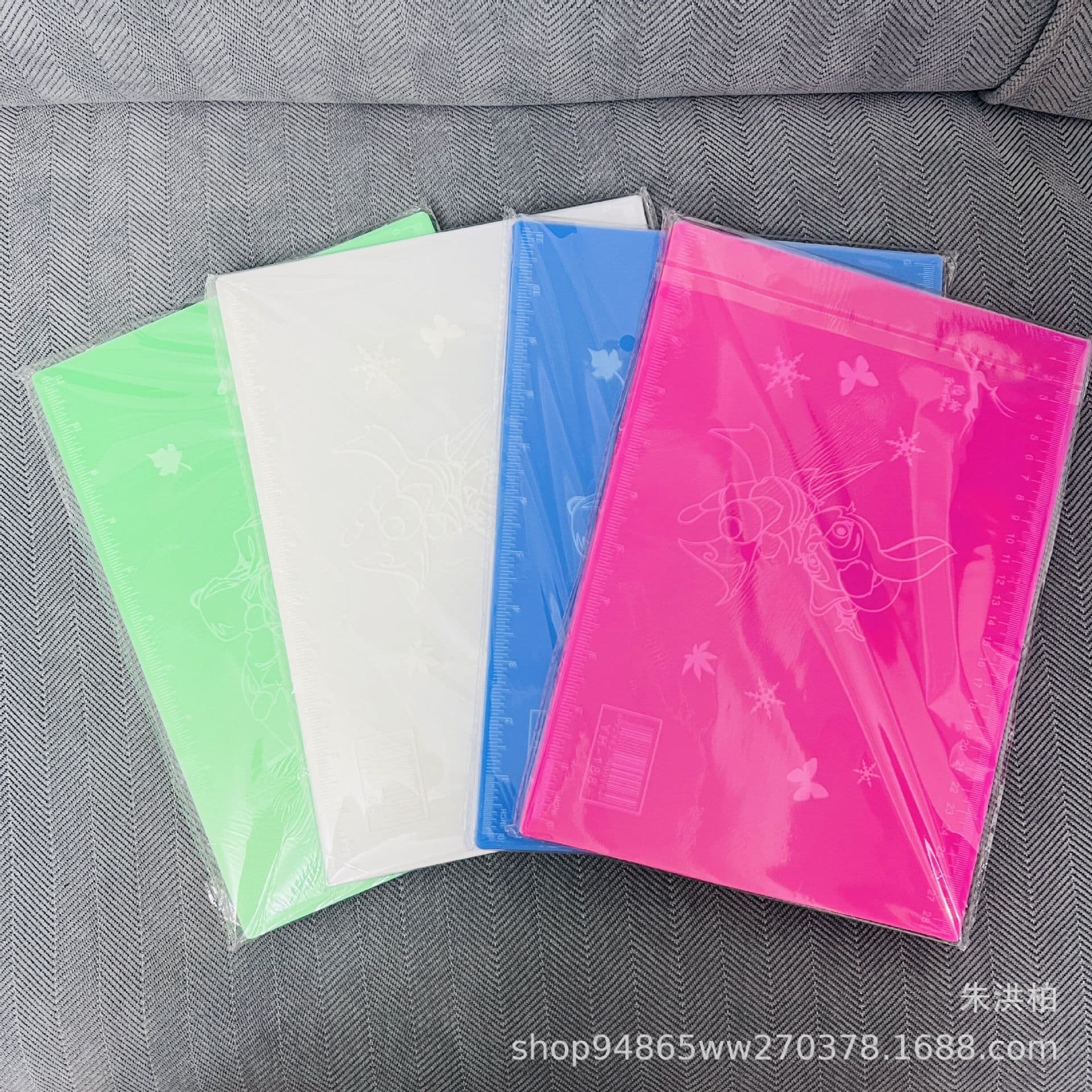 A4 color single color frosted pad student pad exam suitable for cartoon writing pad desk pad stationery wholesale