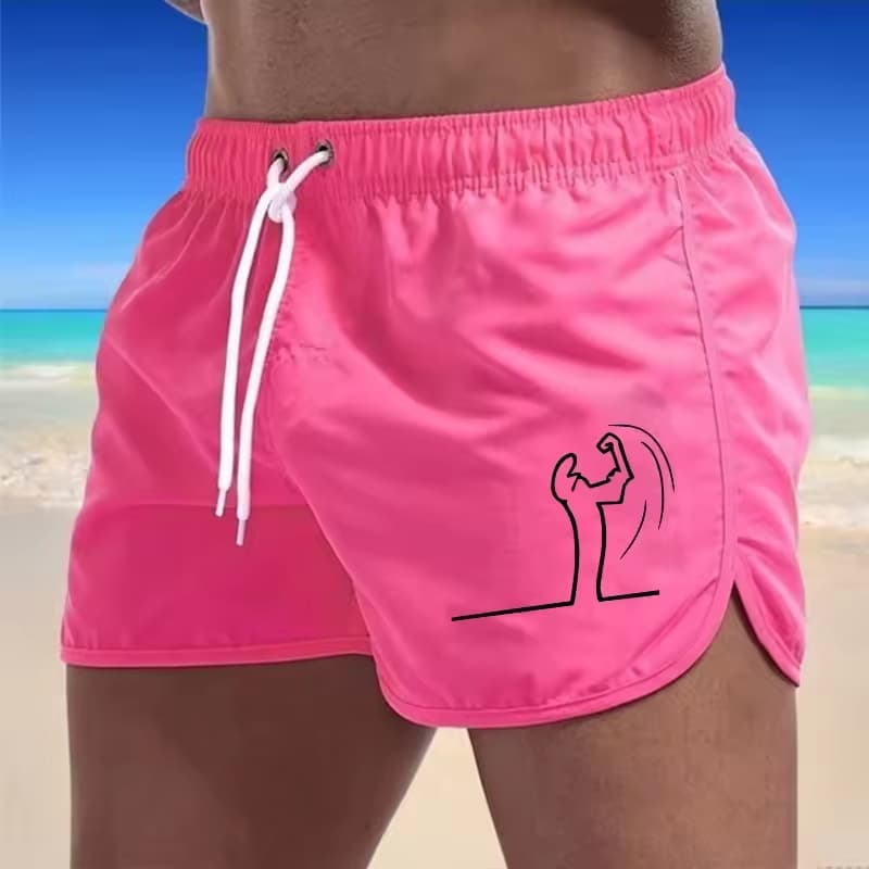 Spot cross-border men's sports non-elastic beach shorts thin sports shorts men's summer quick-drying beach shorts