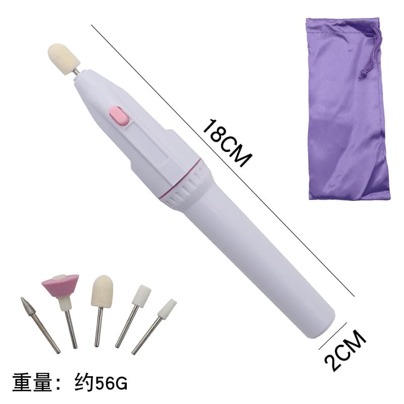 Nail Electric Grinder Nail Polishing Machine Cuticle Remover Mini Portable Pen Style Manicure Tool