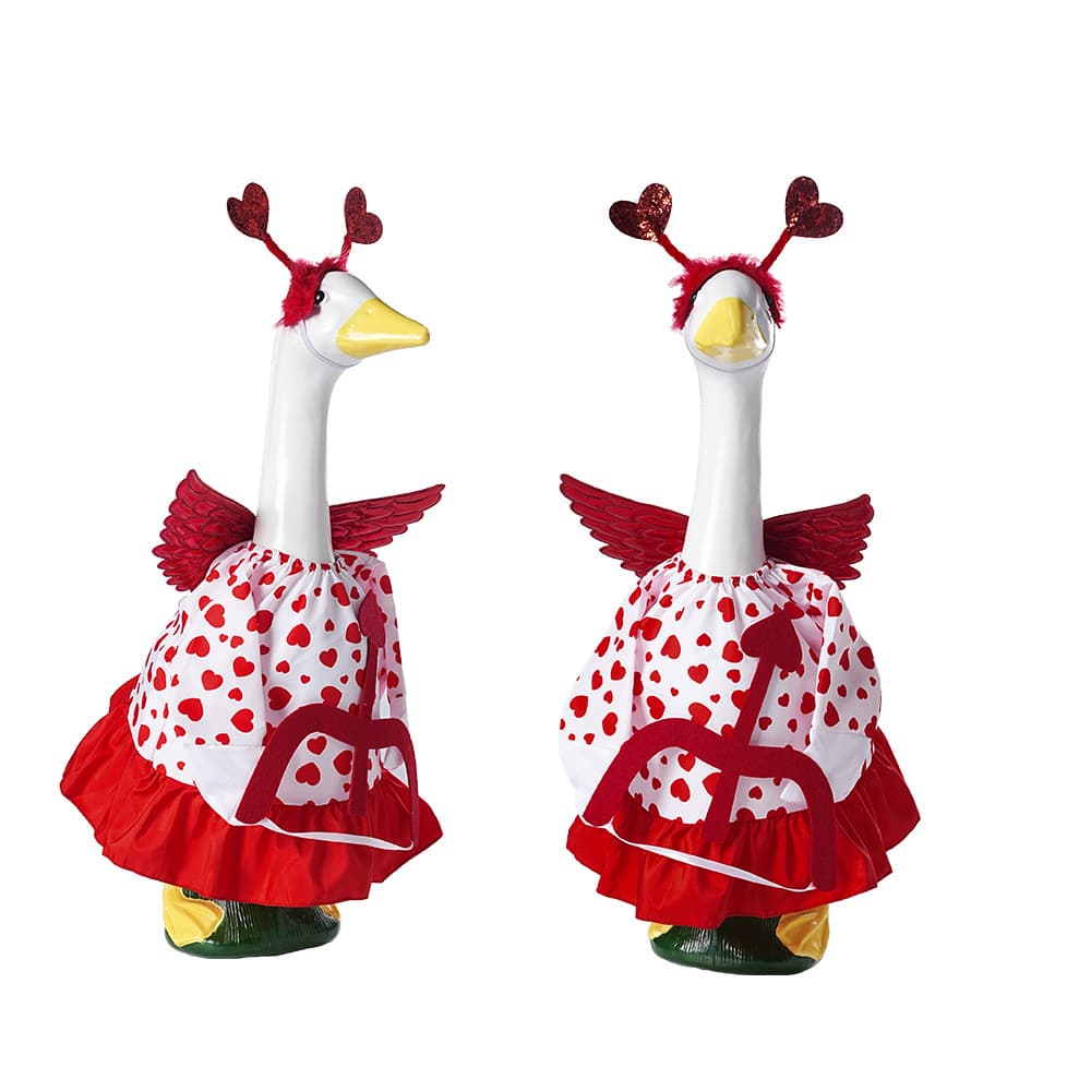 Amazon Cross-Border New Porch Goose Valentine's Day Costume Cupid Heart Archery Goose Outfit Factory Wholesale