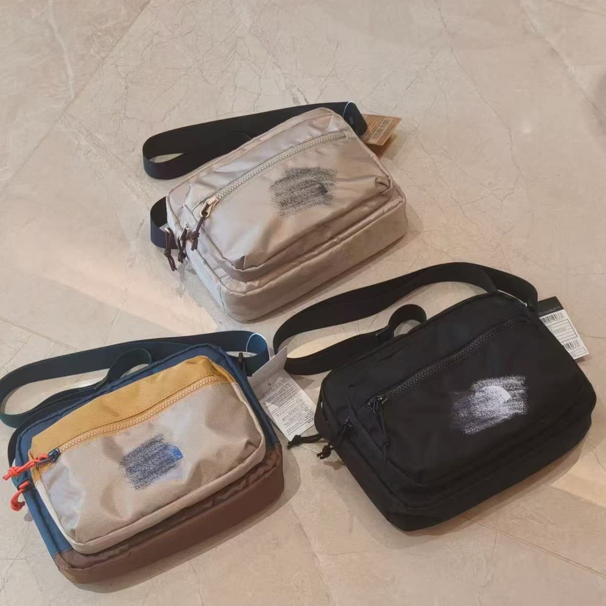 Cross-border North Face Outdoor Single Shoulder Bag Quilted Crossbody Bag Trendy Casual Handbag Fashion Simple and Elegant