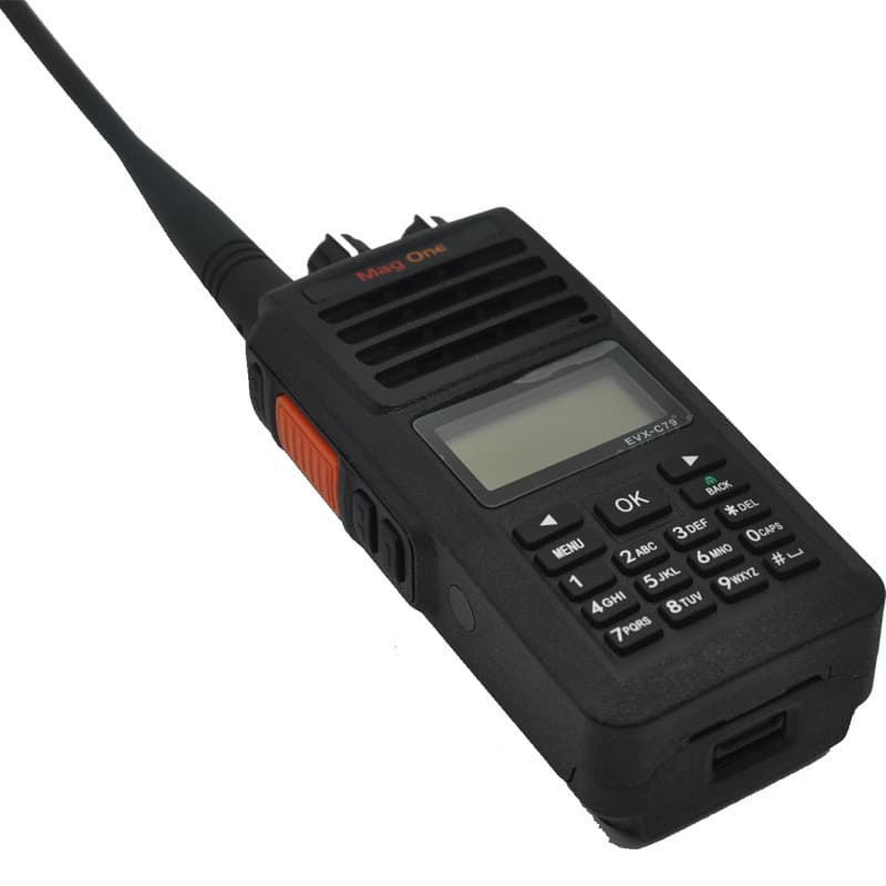 Motorola EVX-C79 Two-Way Radio Analog/Digital Handheld Mag One C79 8-Hour Recording Compatible