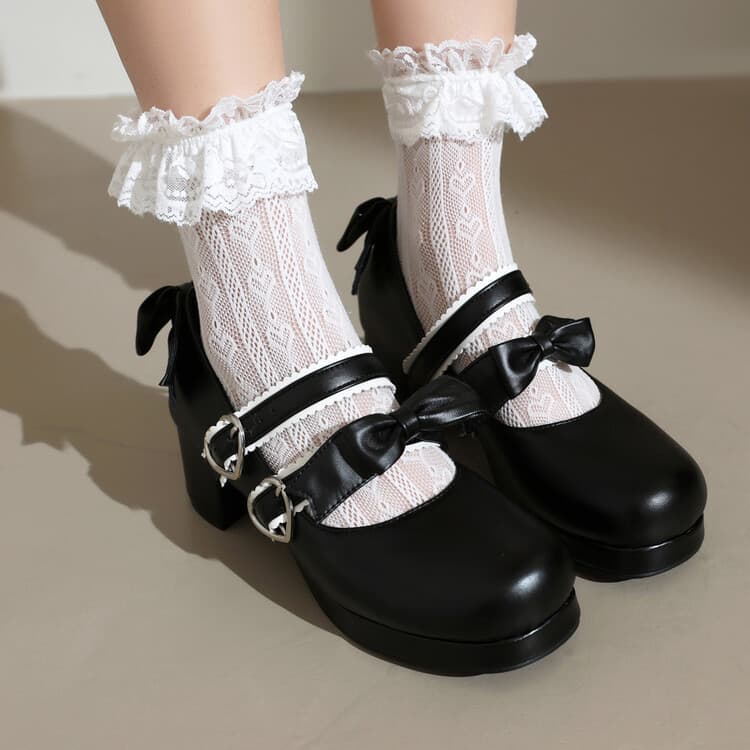 Lolita Women's Shoes 2024 Spring Summer Cosplay Mary Jane Single Shoes Crossdressing Princess Shoes Large Size 34-48