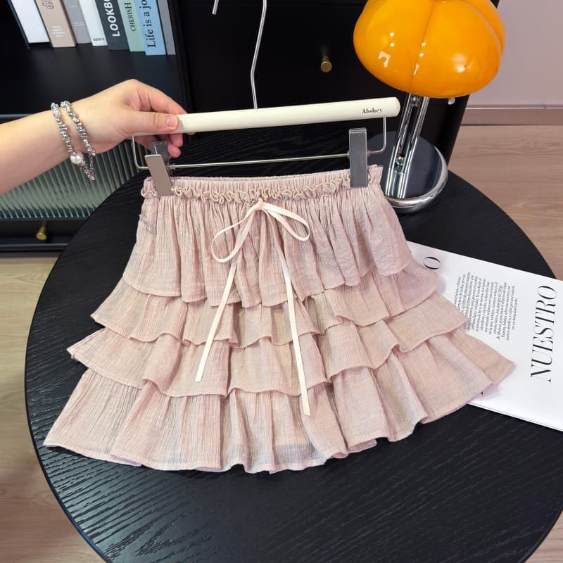 High Waist Half Skirt Women Summer 2026 New Cake Skirt Short Skirt A-Line Skirt Half Skirt Puffy Skirt