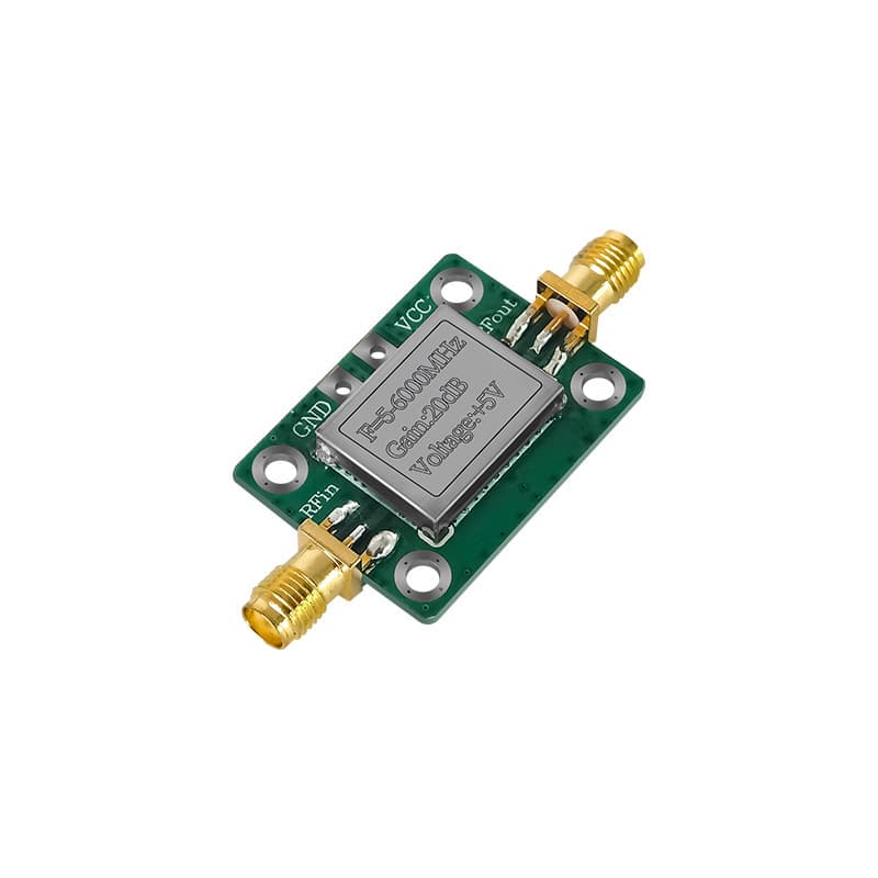 RF Ultra-Wideband Medium Power Amplifier (5MHz-6GHz, Gain 20dB)