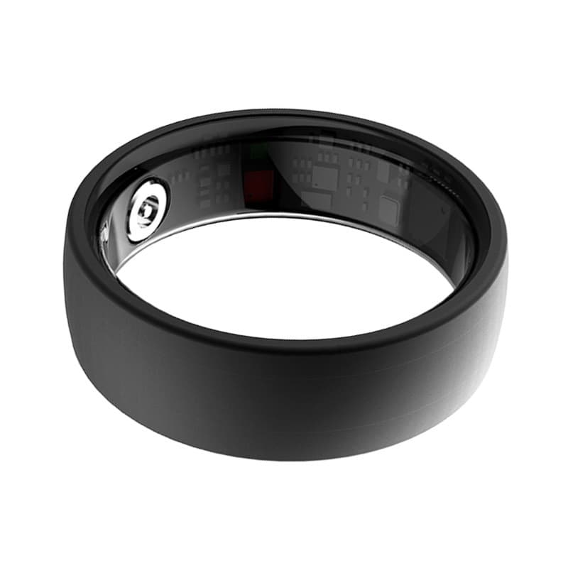 Titanium alloy waterproof ring men's European and American cross-border smart health ring Bluetooth heart rate blood oxygen sleep monitoring ring