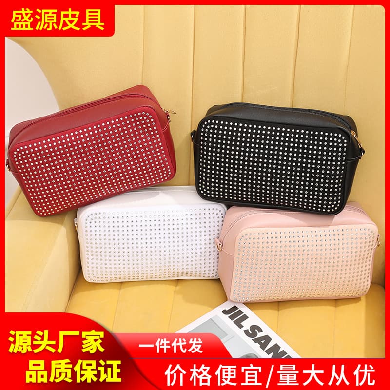 Diamond-studded camera bag 2023 women's bag wholesale women handbags casual versatile crossbody bag new women's bag