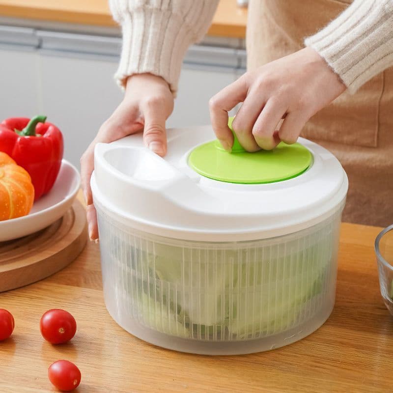 Large Capacity Fruit Rotating Dehydration Basket Vegetable Dehydrator Spin Dryer Dripper Salad Dehydration Basket