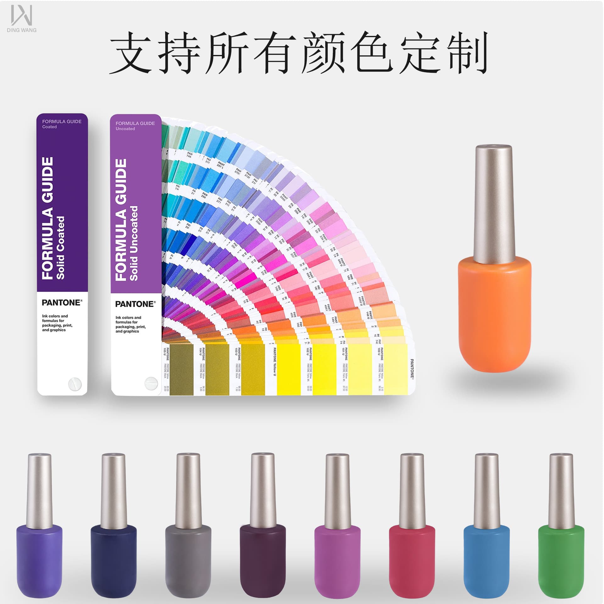 Factory Custom 12ml Gel Nail Polish Bottle with Brush Cap, Customizable Logo, Empty Gel Nail Polish Bottle
