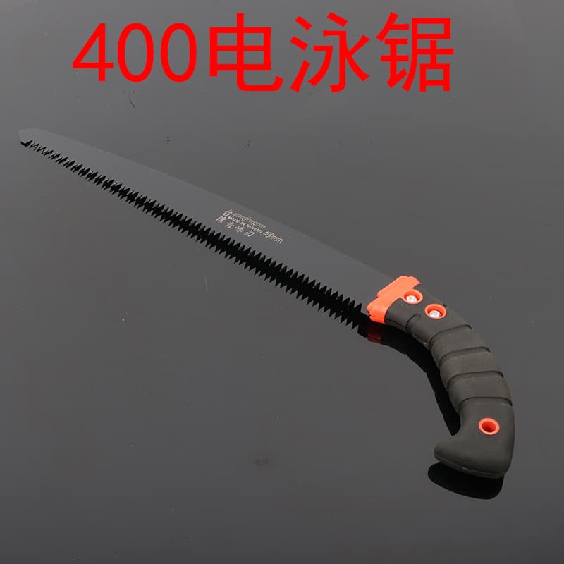 400 Red and Black Handle Hand Saw, Waist Saw, Straight Saw, Woodworking Saw, Garden Gardening Pruning Branch Cutting Saw, Wood Tool, Large Tooth