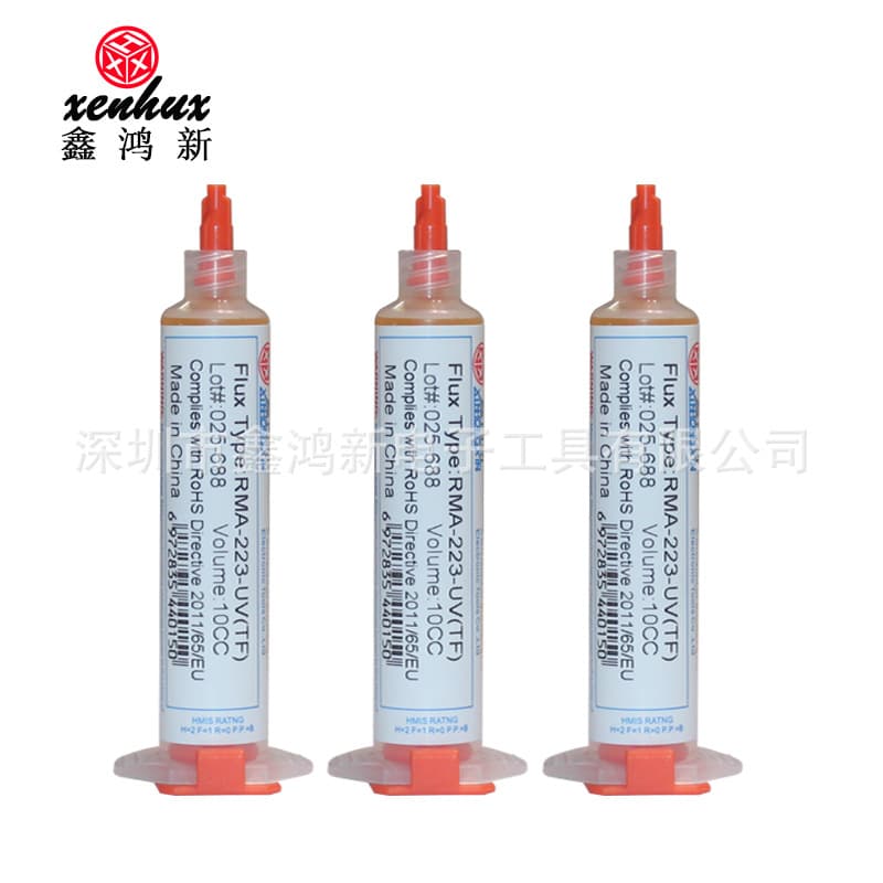 Xinhongxin eco-friendly lead-free high-grade flux paste, syringe RMA-223 NC-559 BGA repair flux paste