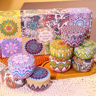 Multi-Color Scented Candle Cup, Wax Fragrance Candle DIY, Romantic Souvenir Birthday Gift Smokeless Candle, Factory