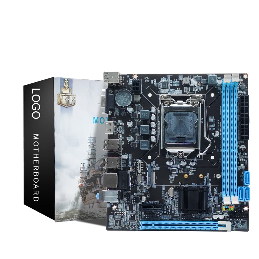 New H61 1155 Pin for Desktop Computer Supports 2nd Gen I3I5I7 High Definition HDMI Serial Port Motherboard