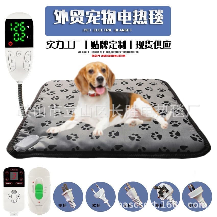 Pet Electric Blanket Amazon Waterproof Safe Pet Heating Pad, 110V Smart Energy-saving Electric Mattress Pad, In Stock Wholesale