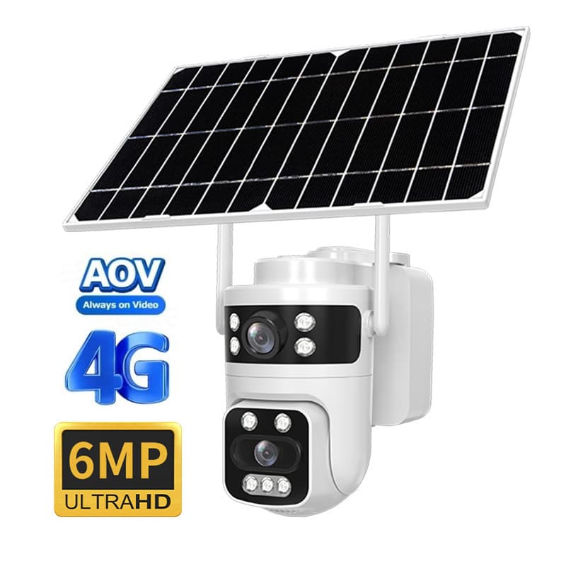 AOV Solar Surveillance Camera Binocular Waterproof HD Smart Camera Head