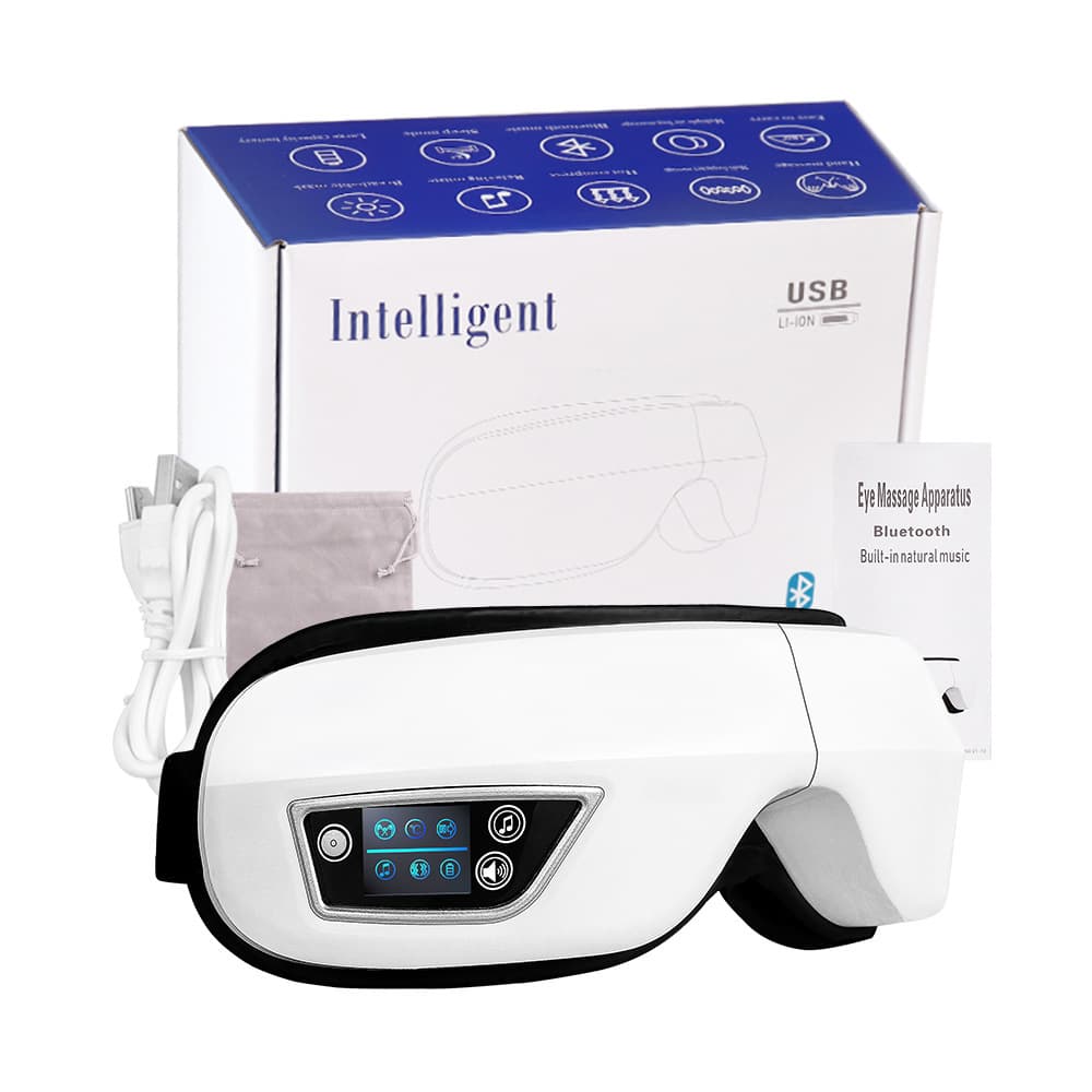 Cross-border Hot Selling Eye Massager, Home Use Eye Care Device with Bluetooth Music, Intelligent Heat Compress Air Pressure Wholesale Manufacturer