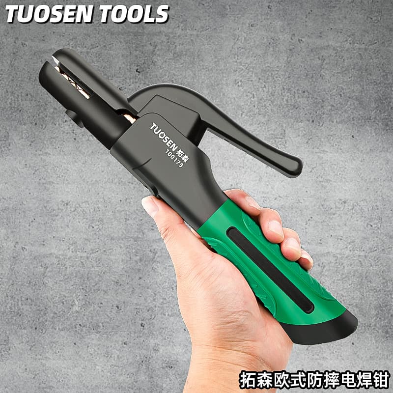 Tuosen Welding Clamp New Electric Welding Torch Industrial Grade Anti-Scald Welding Clamp Argon Arc Welding Torch Accessories Copper Welding Clamp