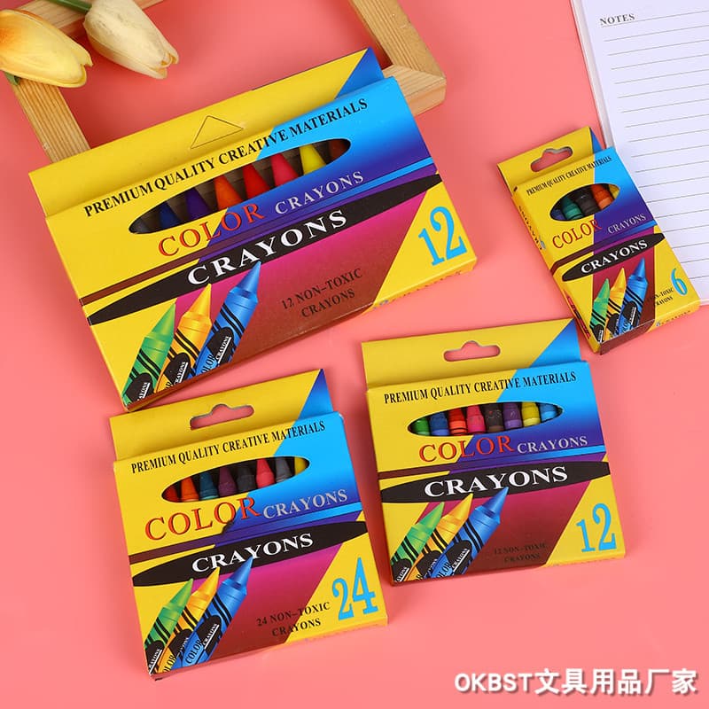 Oil pastel multi-color primary school children's cylindrical crayon color oil stick kindergarten baby can wash hands and paint with water