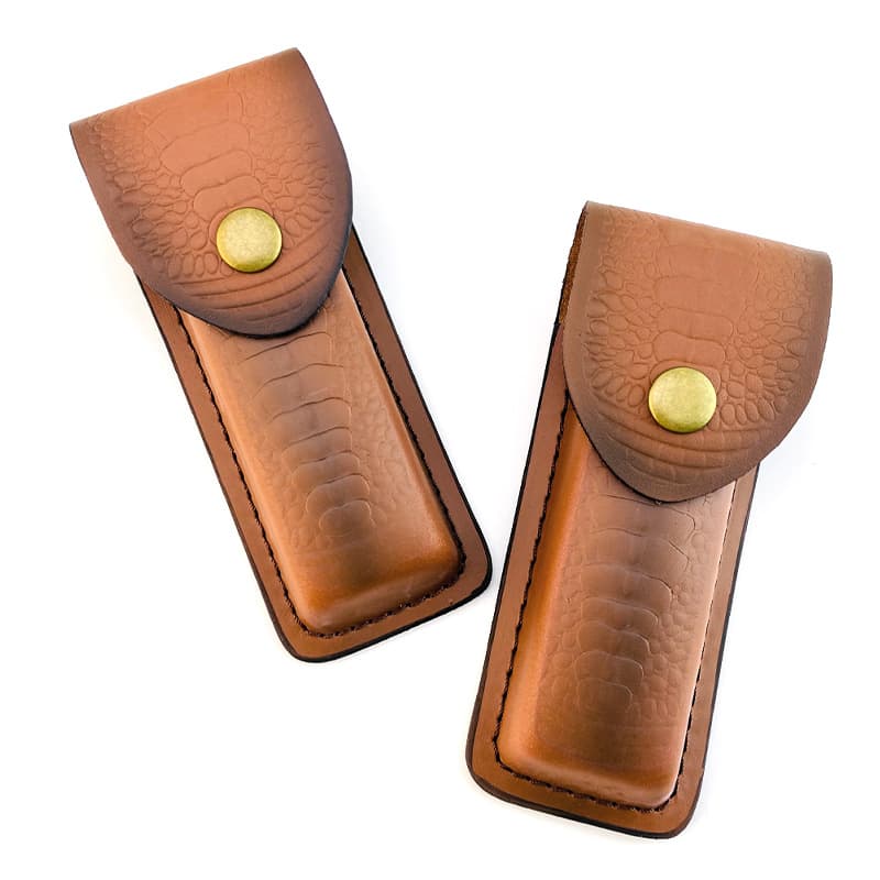 Leather Knife Sheath / Case for Swiss Army Knife, Folding Knife, Top-Grain Leather Knife Sheath, Genuine Leather Knife Case, Folding Knife Leather Sheath