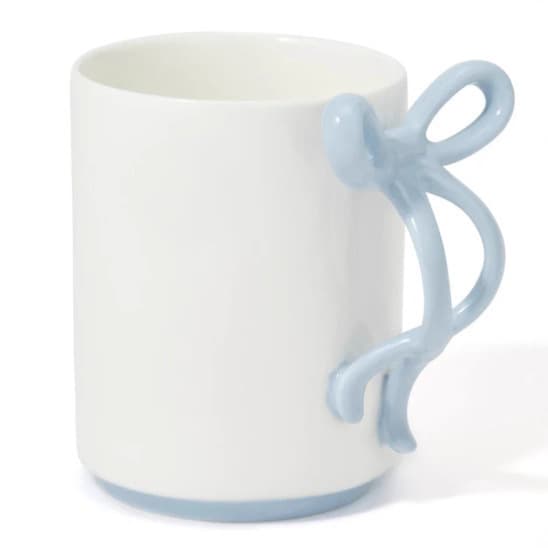 Creative Delicate Bow Handle Ceramic Mug Home Milk Mug Cute Ceramic Mug Gift
