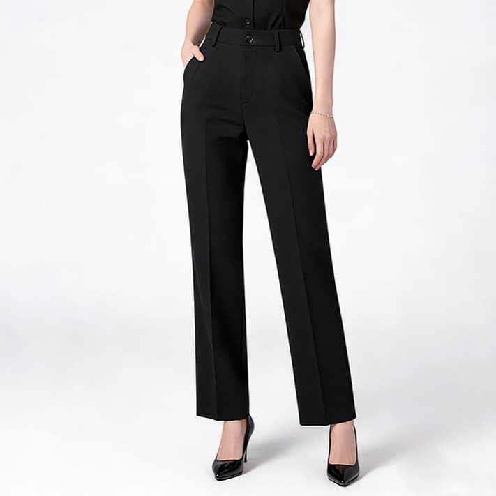 Spring and Summer Straight-Leg Pants for Women, Versatile Slim-Fit Trousers, Suit Pants, Business Casual Formal Pants, Straight-Leg Workwear Trousers