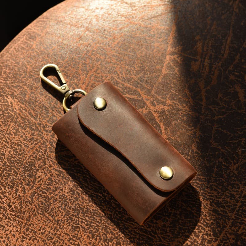 New Stylish Key Holder for Men, Car Remote Case, Multifunctional Business Lock Keychain Pouch, Trendy Men's Key Organizer