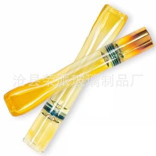Cross-border hot selling high borosilicate glass smoking tube, glass pipe, glass smoking gun accessory, silver smoking tube