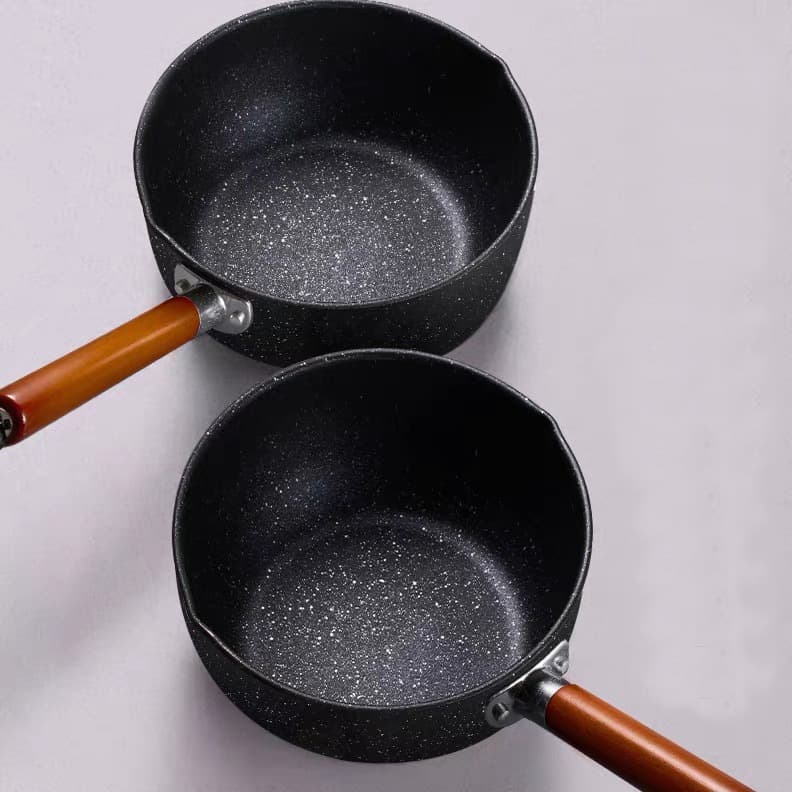 Japanese Snow Pot Baby Food Pot, Non-stick Pot for Induction Cooker and Gas Stove, Dormitory Instant Noodle Pot, Molar Stone Milk Pot