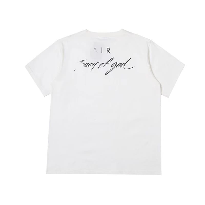 European and American trendy brand FO x NI Los Angeles NB basketball AIR limited edition short sleeve T-shirt for men and women, ins style
