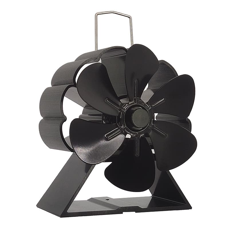 Cross-border Hot Selling Wood Burning Real Fire Fireplace Fan Aluminum Alloy Portable Thermal Power Fan Mini Fireplace Fan