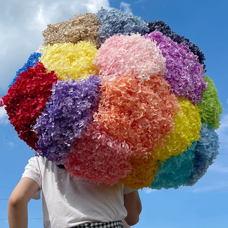 Preserved Hydrangea, Anna Hydrangea, Wood Hydrangea, Dried Flower, Floating Flower, Eight Immortals Flower, Bouquet, Yunnan Factory Wholesale
