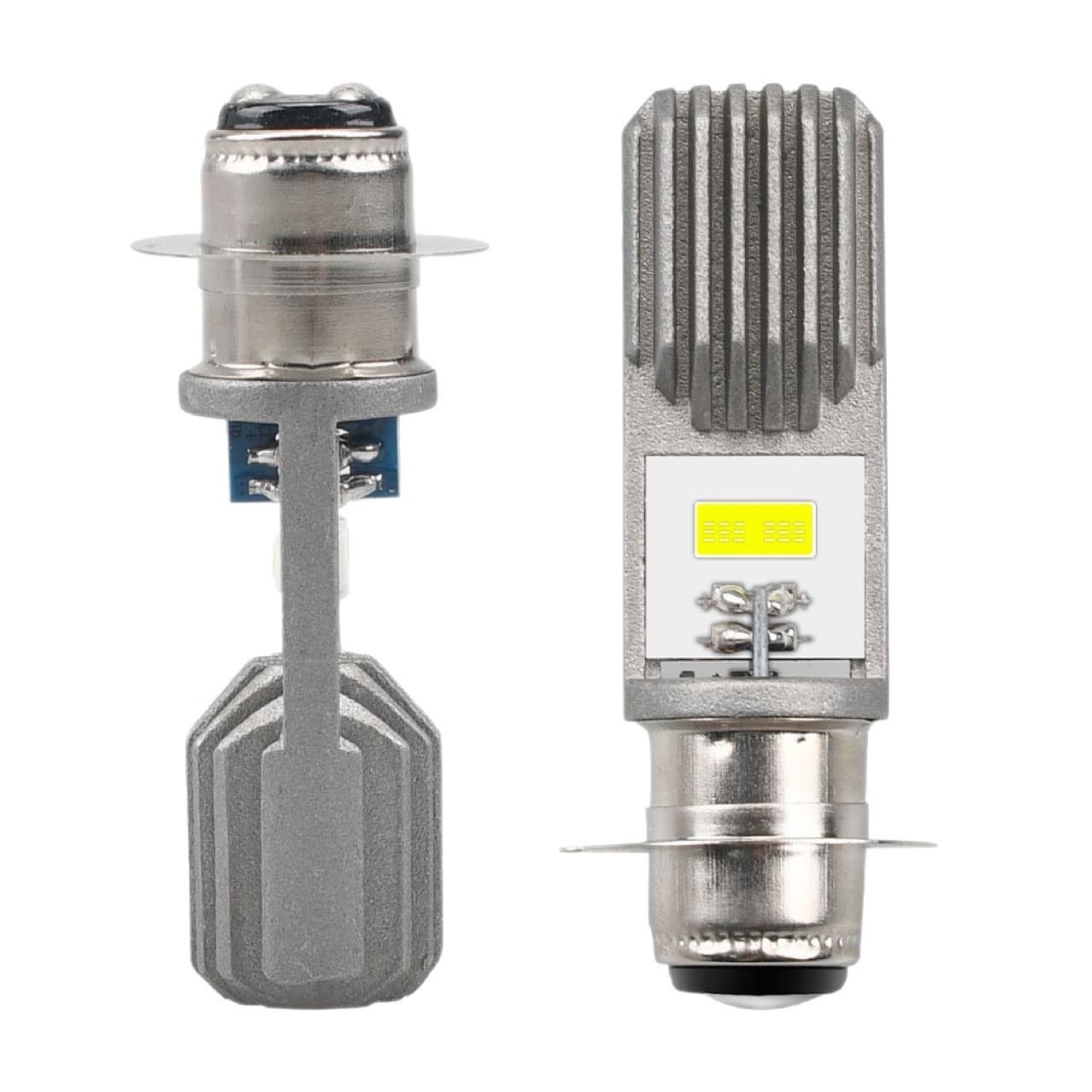 Non-Destructive Installation High Brightness COB Motorcycle Headlight H4 H6 BA20D P15D Single Claw LED Electric Motorcycle Light